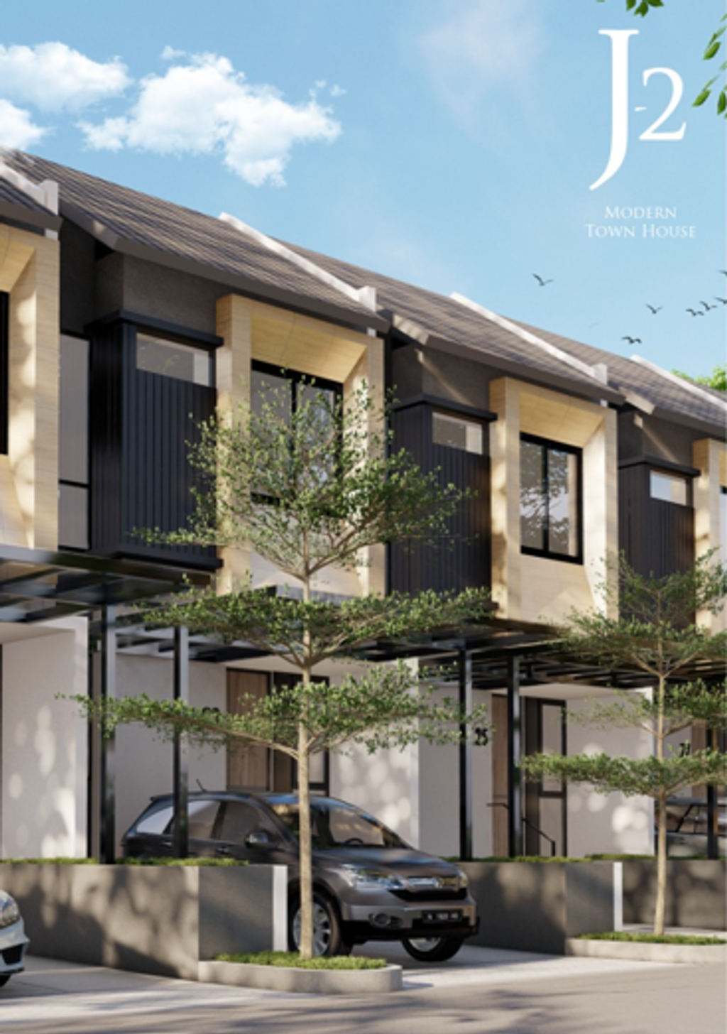 foto tampak rumah tipe Jasmine Valley 56/55 perumahan The Araya