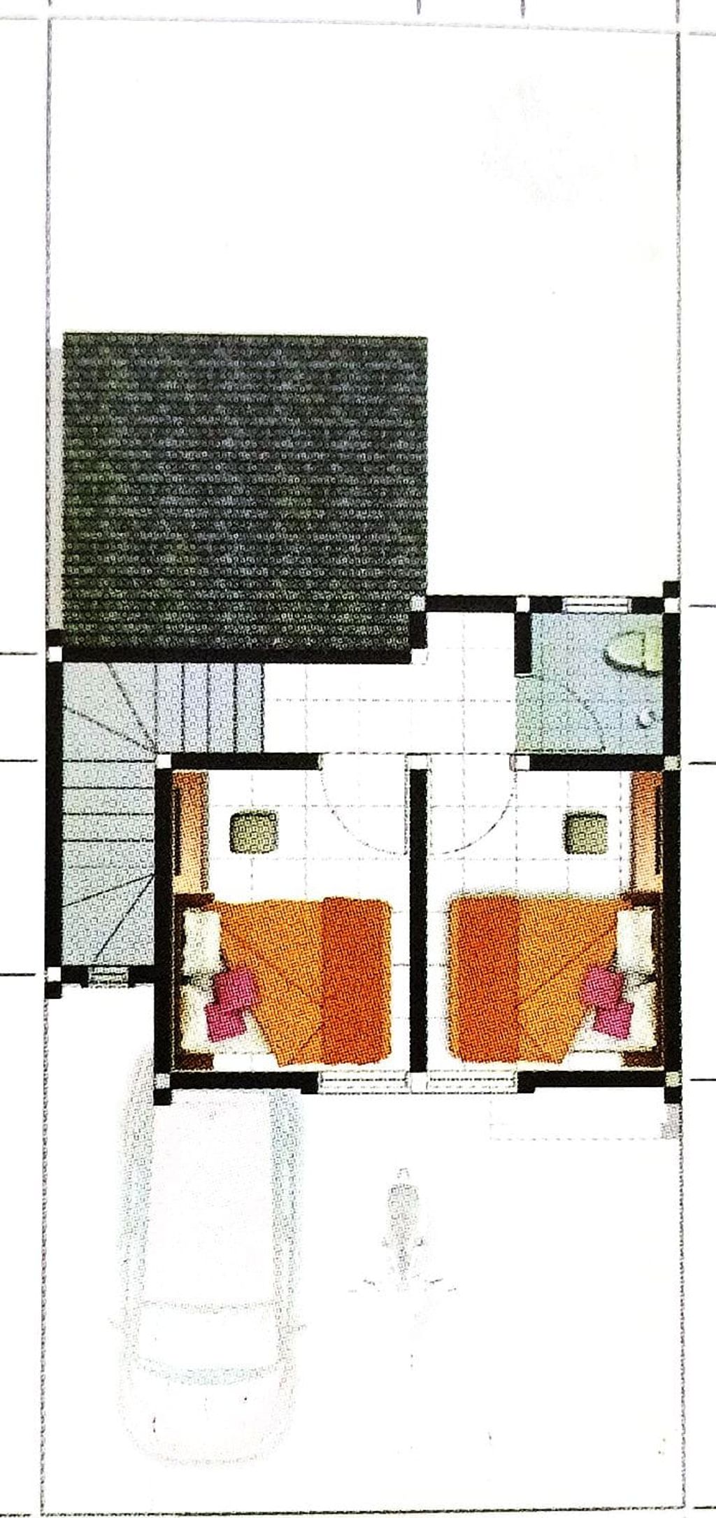 foto denah rumah tipe Blok A-11 Camden Cluster Kensington perumahan The Anvaya Juanda
