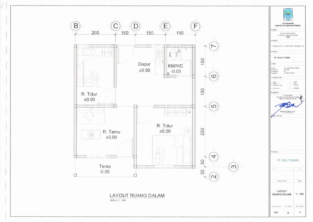 foto denah rumah tipe 36 perumahan Grand Labungkari City