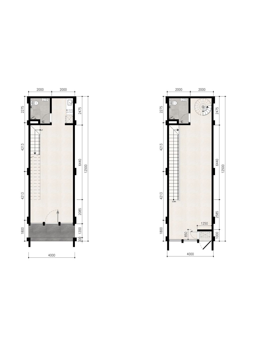 foto denah rumah tipe 107 (107/50) NSD 4X12.5 perumahan PERUM. KOTA WISATA