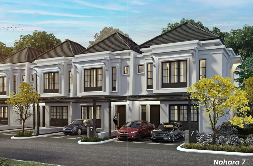 foto tampak rumah tipe NAHARA 7 HOOK 195 perumahan CIMANGGIS GOLF ESTATE