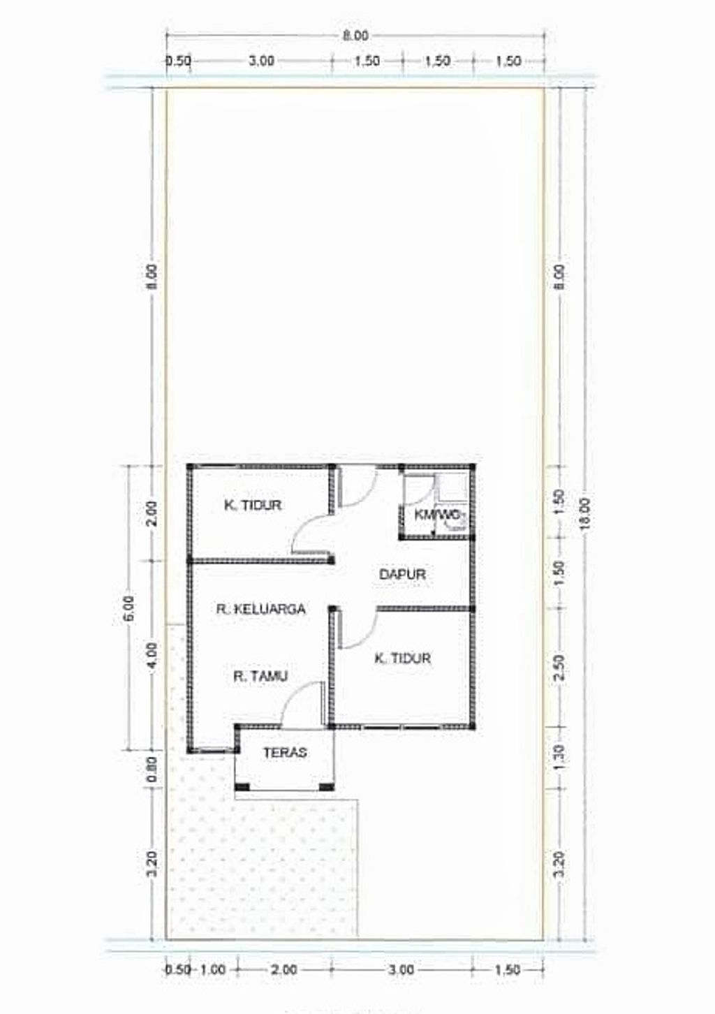 foto denah rumah tipe 36 perumahan NAJWA RESIDENCE