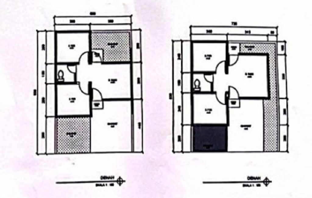 foto denah rumah tipe 30 perumahan KIRANA REGENCY