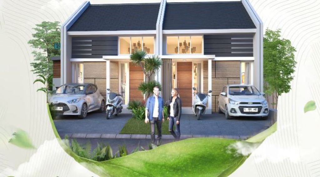 foto tampak rumah tipe T30/50 perumahan PERMATA GUNUNG ANYAR