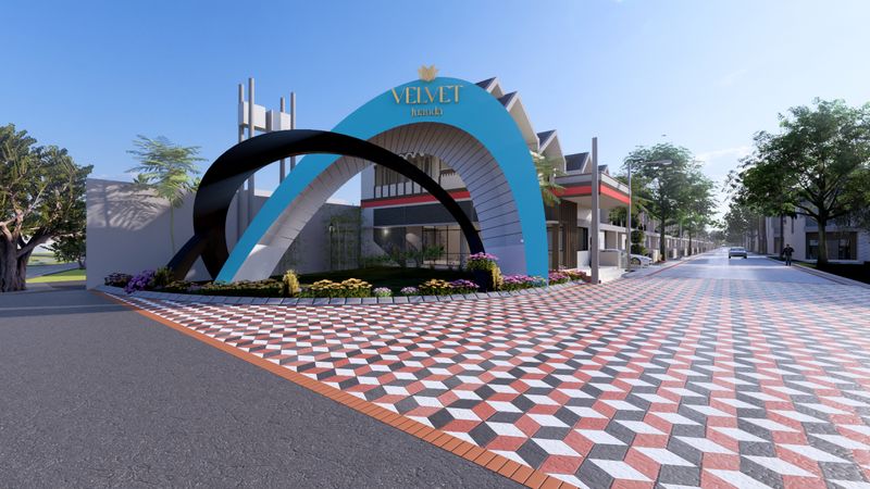 foto gerbang perumahan Velvet Juanda