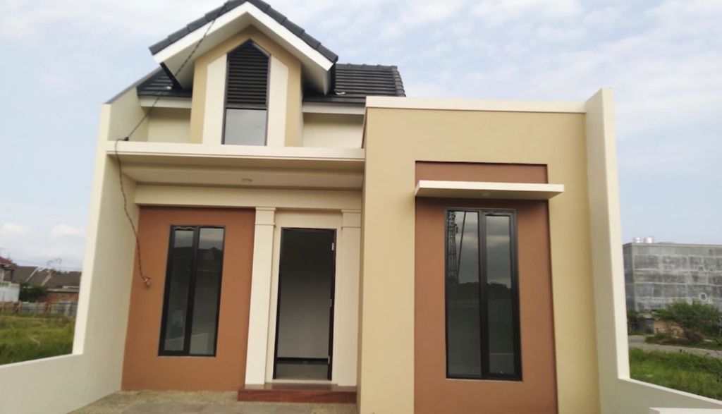foto tampak rumah tipe 1 Lantai E15 perumahan GREEN DIAMOND RESIDENCE BLOK E
