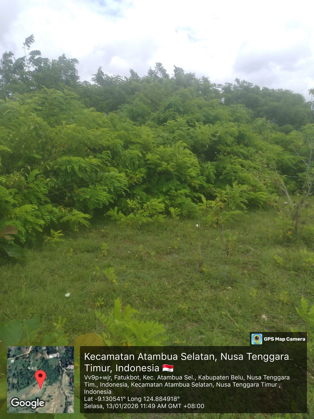 foto posisi tengah perumahan Grand Bukit Lolowa