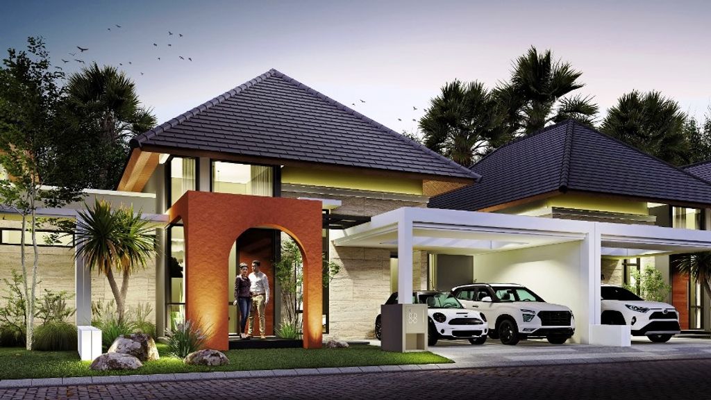 foto tampak rumah tipe B perumahan Perumahan Graha Kencana