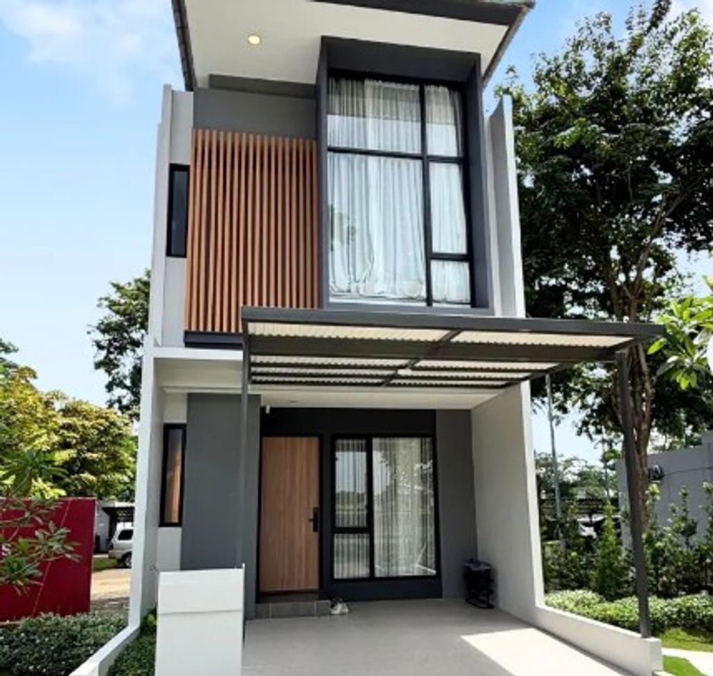 foto tampak rumah tipe T. 85/70 perumahan GRAND WISATA - CLUSTER ALTARA