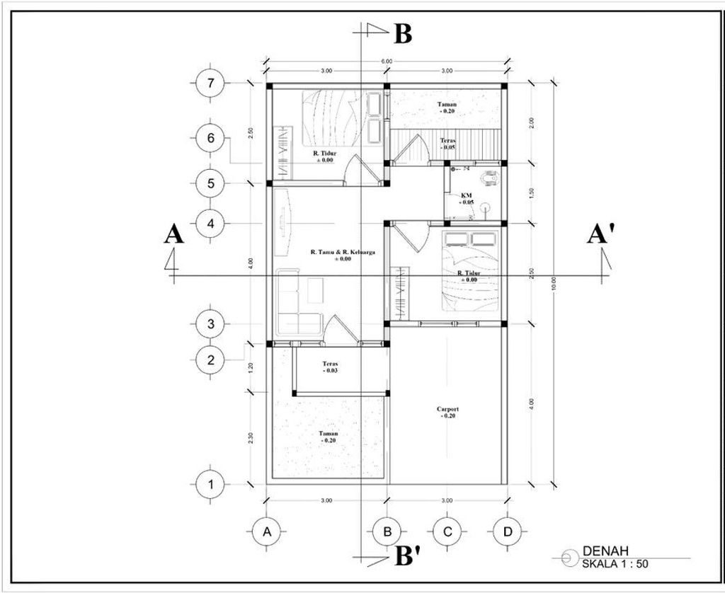 foto denah rumah tipe 30 perumahan DREAM VALLEY ESTATE 1