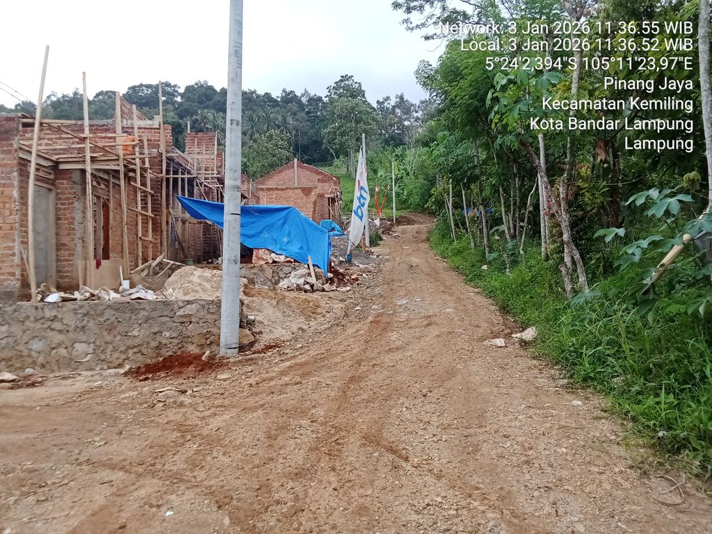 foto denah rumah tipe 36/72 perumahan VILLA SAKTI RESIDENCE VII