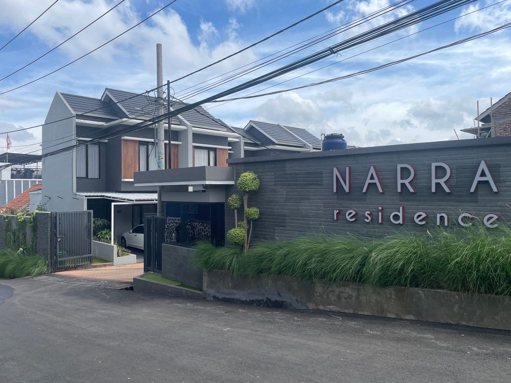 foto gerbang perumahan Narra Residence