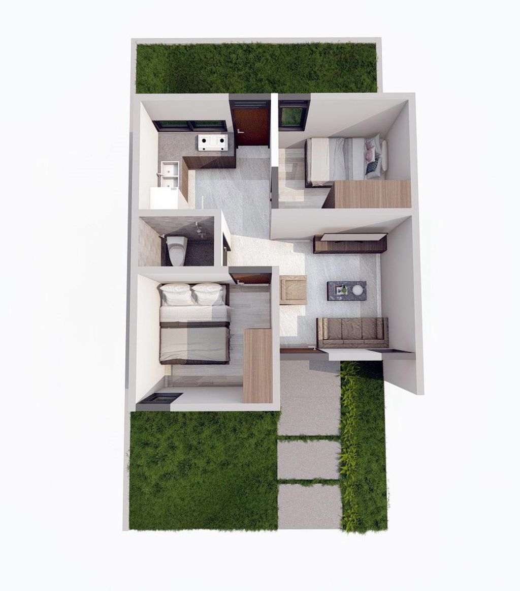 foto denah rumah tipe Subsidi perumahan THE GREEN TAKKALALA 2