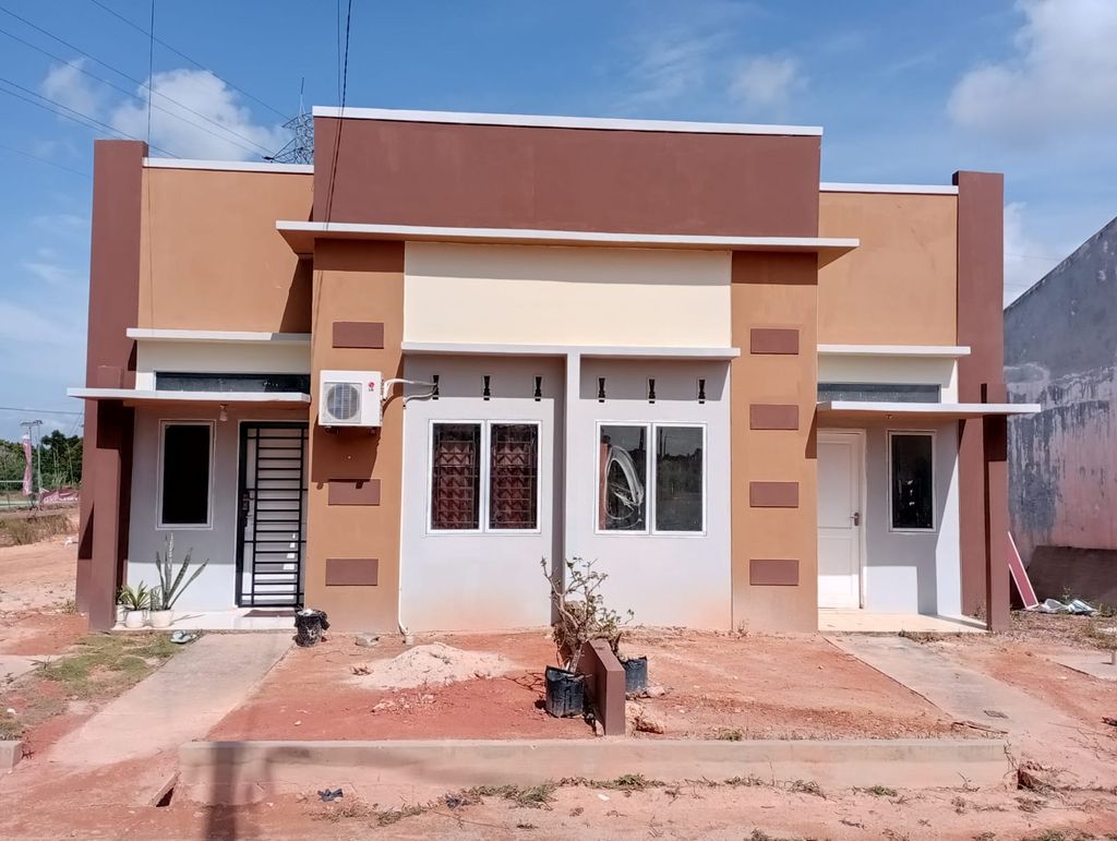 foto tampak rumah tipe Blok K New perumahan Perumnas Baru Bumi Tanjung Permai 2