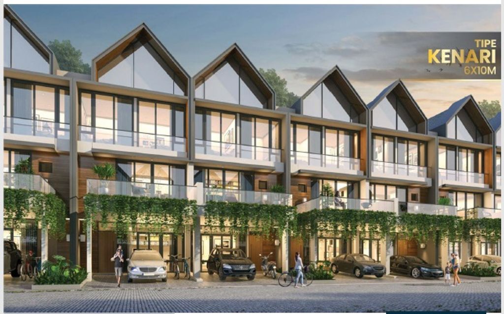 foto tampak rumah tipe KENARI HOEK perumahan SHM - CLUSTER SAPPORO