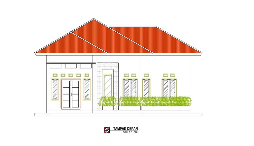 foto tampak rumah tipe 60 perumahan Green Tulus Permata 2