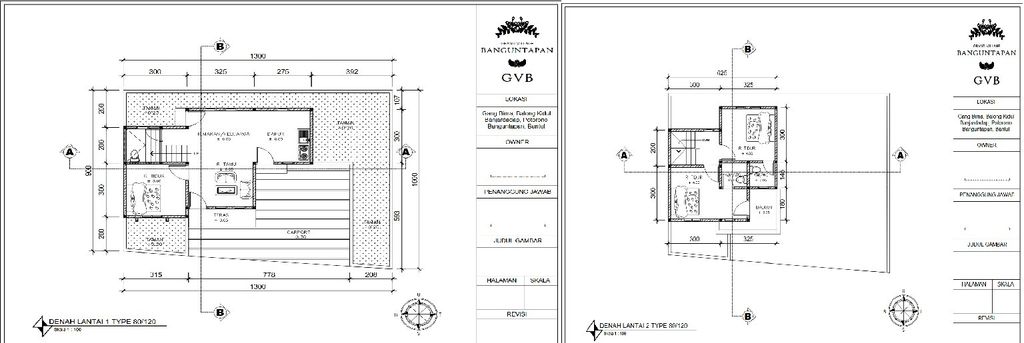 foto denah rumah tipe 80 perumahan Grand Village Banguntapan