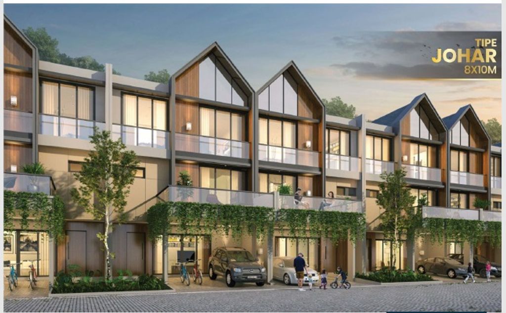 foto tampak rumah tipe JOHAR BADAN perumahan SHM - CLUSTER SAPPORO