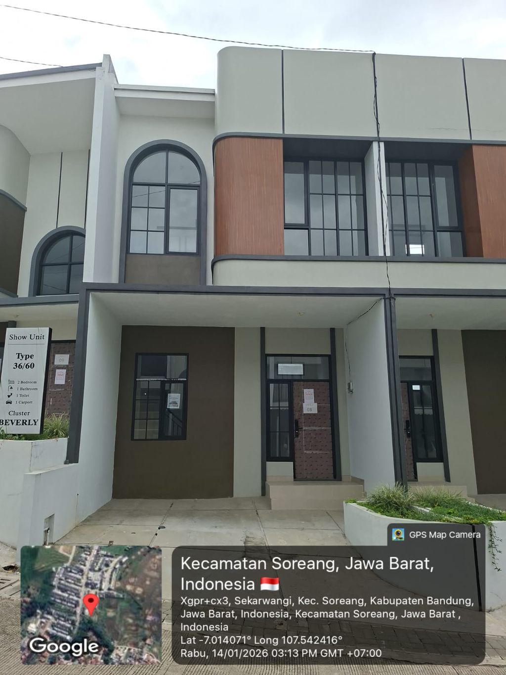 foto tampak rumah tipe 38 Compact (2 kamar) (447) perumahan Cluster Beverly