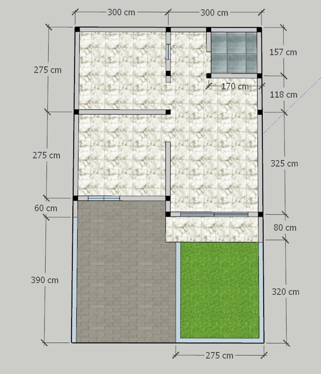 foto denah rumah tipe American Classic perumahan Sky Garden Residence