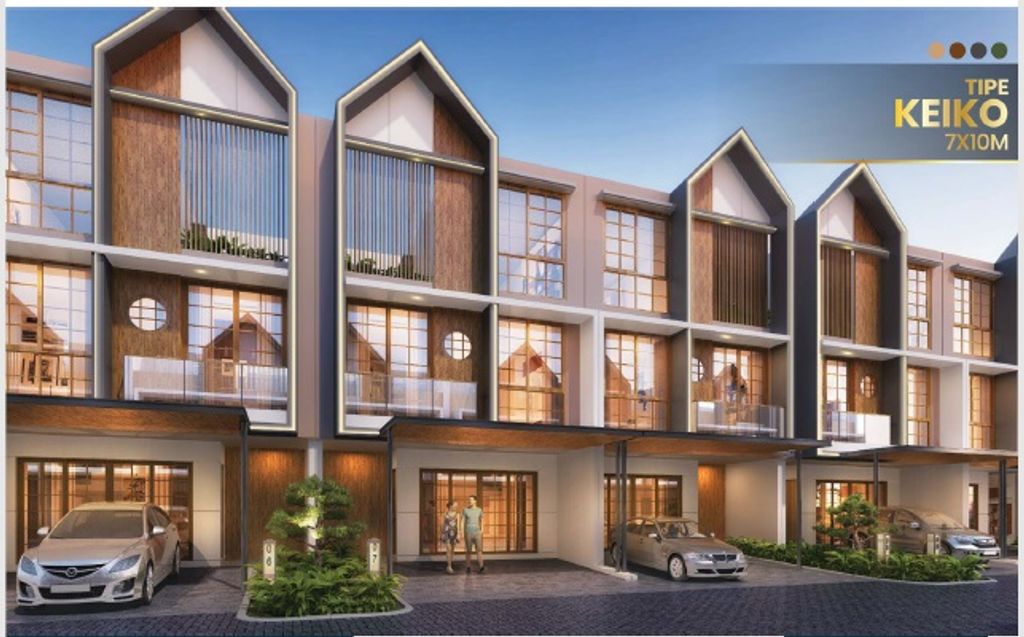 foto tampak rumah tipe KEIKO HOEK perumahan SHM - CLUSTER SAPPORO