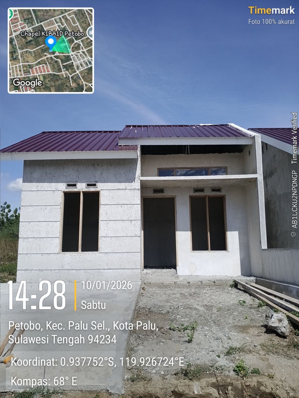 foto tampak rumah tipe 36 PERUMAHAN MUTIARA GARDEN perumahan MUTIARA GARDEN