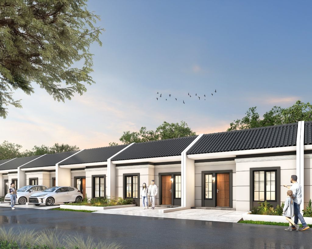 foto tampak rumah tipe ARCELIA 28/60 185.000.000 (SUBSIDI perumahan Grand Harmoni Indah Tahap II