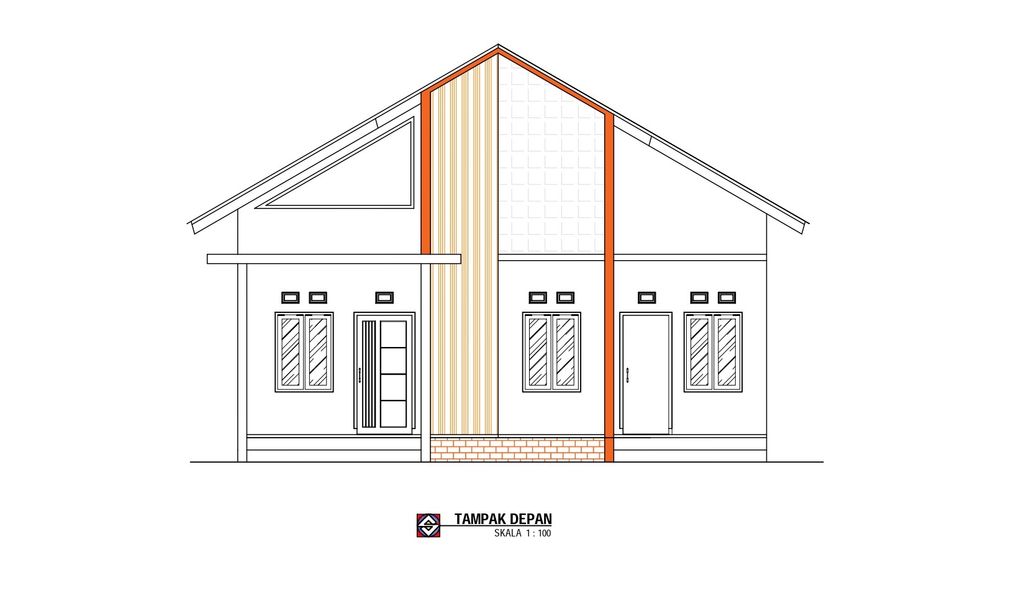 foto tampak rumah tipe 54 perumahan Green Tulus Permata 2