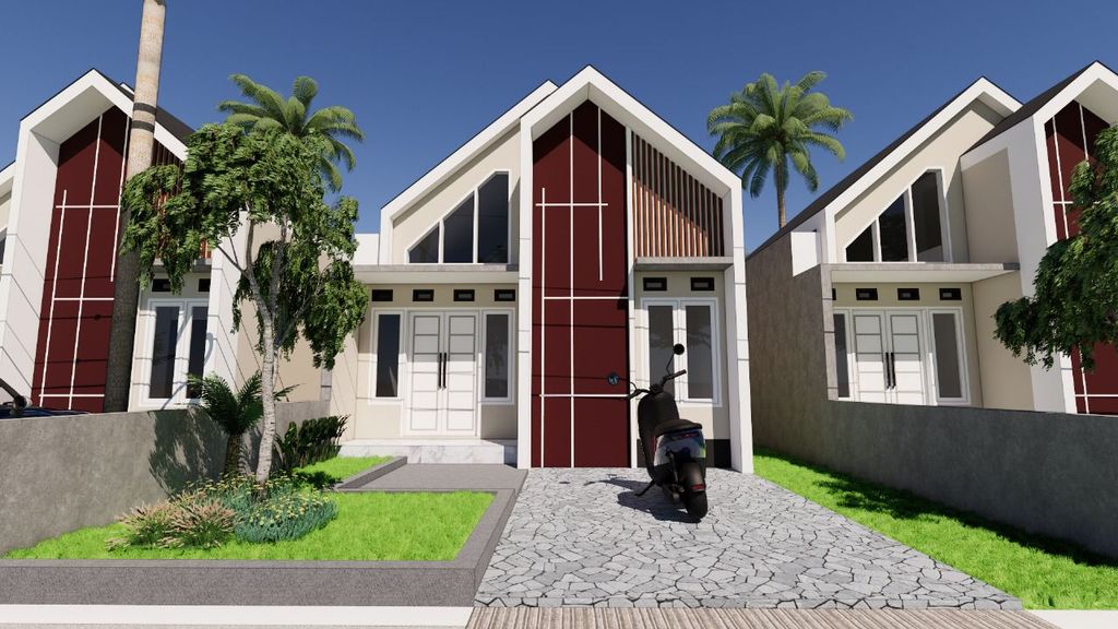 foto tampak rumah tipe HAN CITY SQUARE perumahan HAN CITY SQUARE