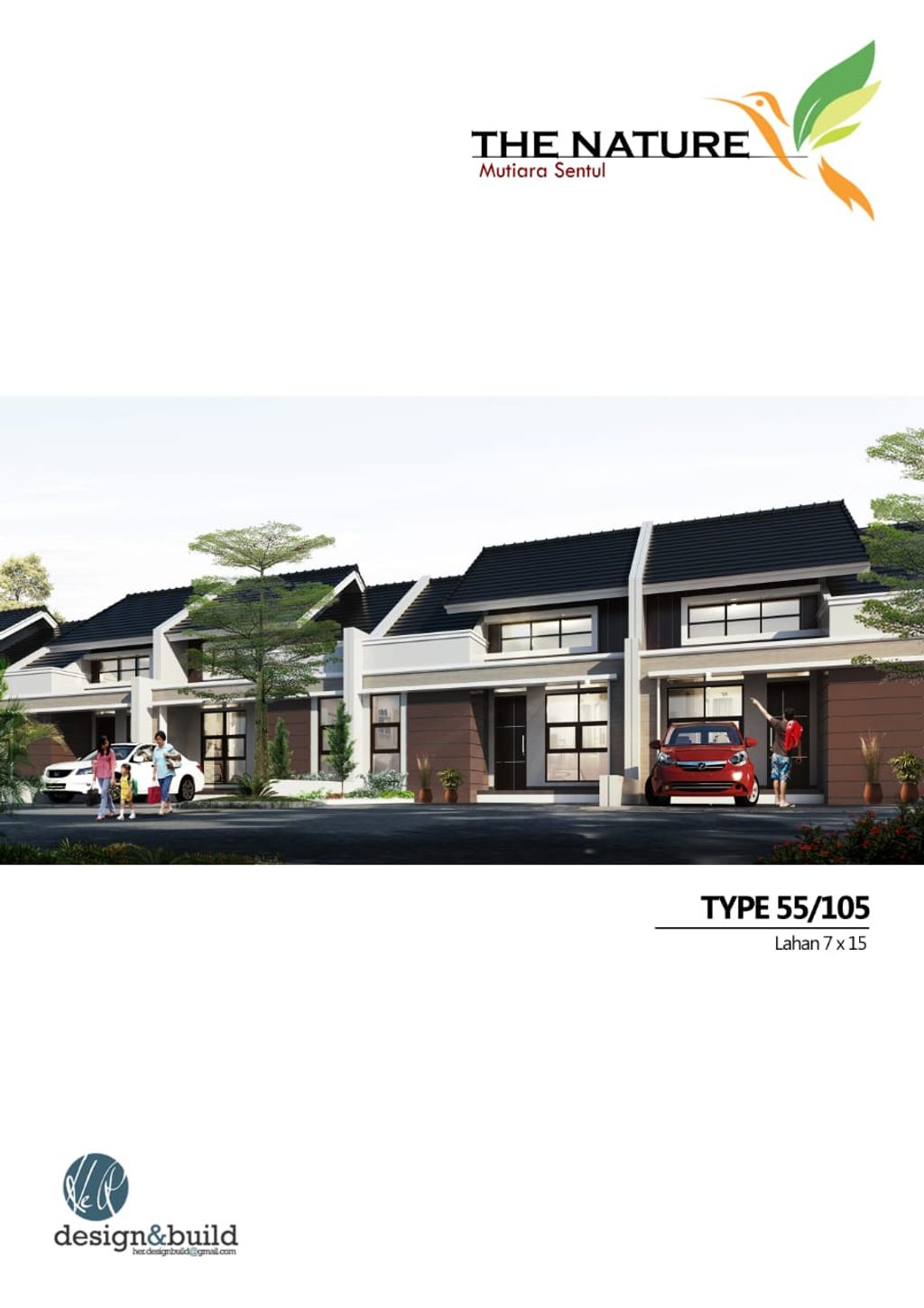 foto tampak rumah tipe HD-12 perumahan Mutiara Sentul