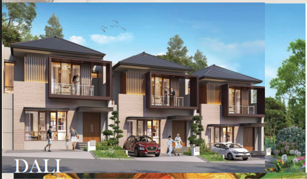 foto tampak rumah tipe DALI-A E.02/01 - RSF perumahan PERUMAHAN CITRA CITY SENTUL KAWASAN PREMIUM