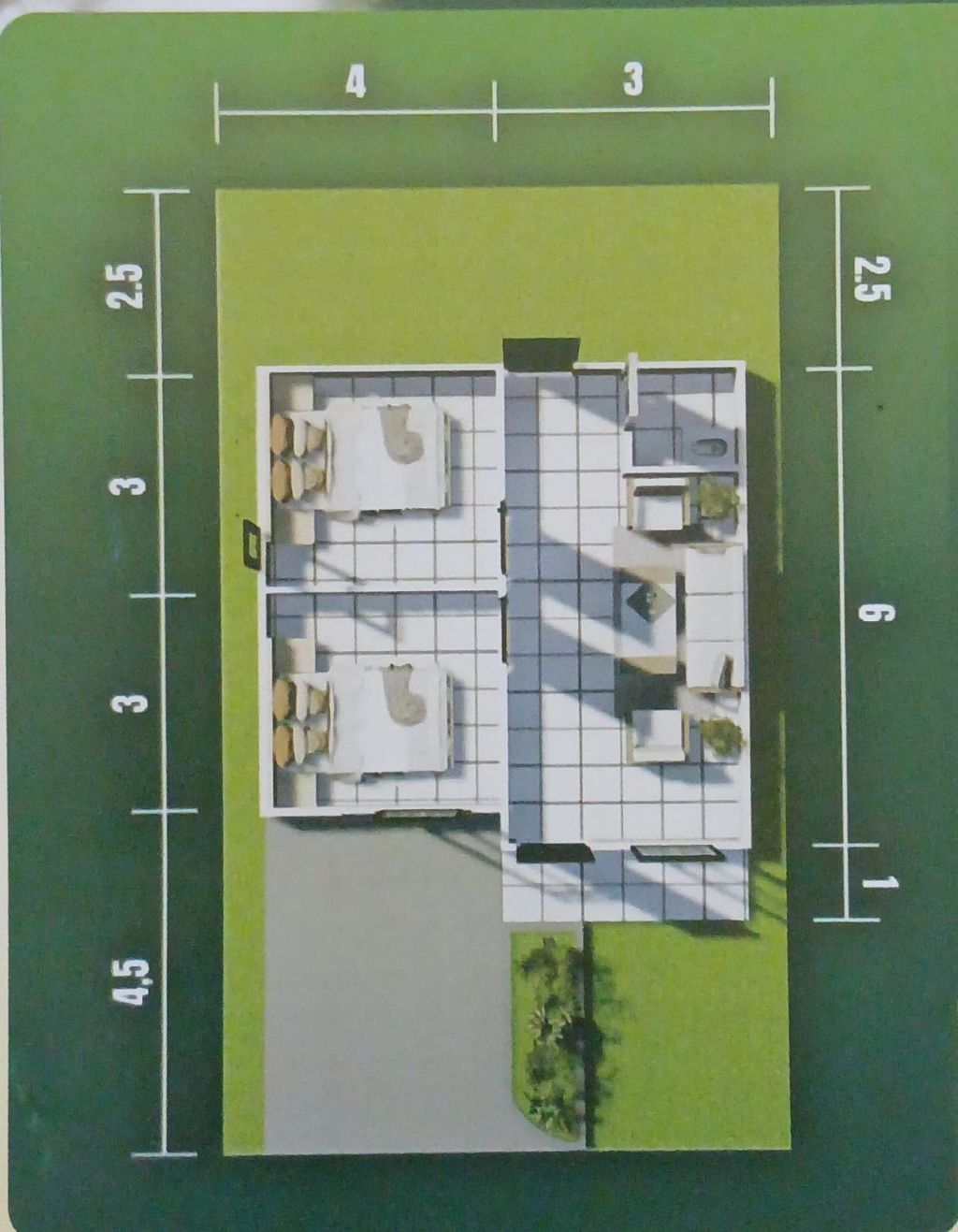 foto denah rumah tipe 36/91 perumahan BERKAH REGENCY