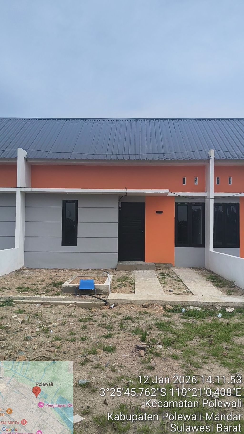foto tampak rumah tipe 36 perumahan VILLA 72 JAYA