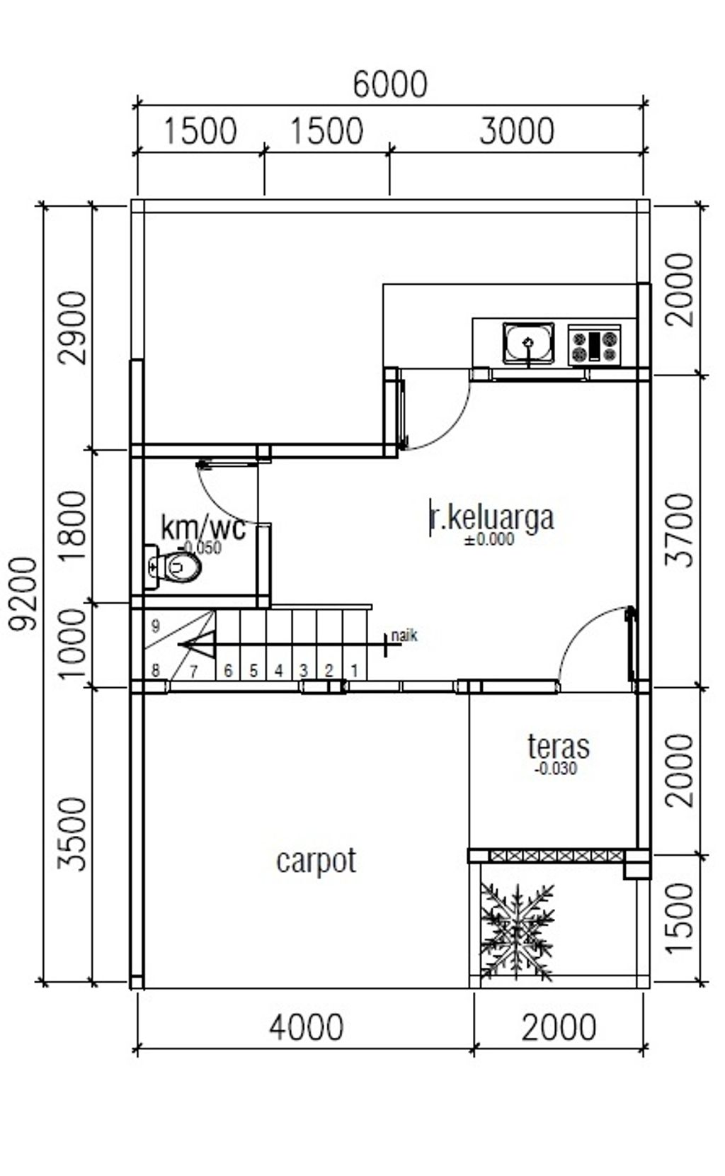 foto denah rumah tipe W-12D perumahan Perumahan Mutiara Sentul
