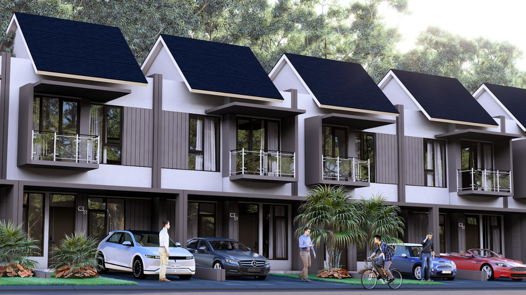 foto tampak rumah tipe 64/90 Buckingham Boulevard perumahan ROYAL GRANDE - BUCKINGHAM