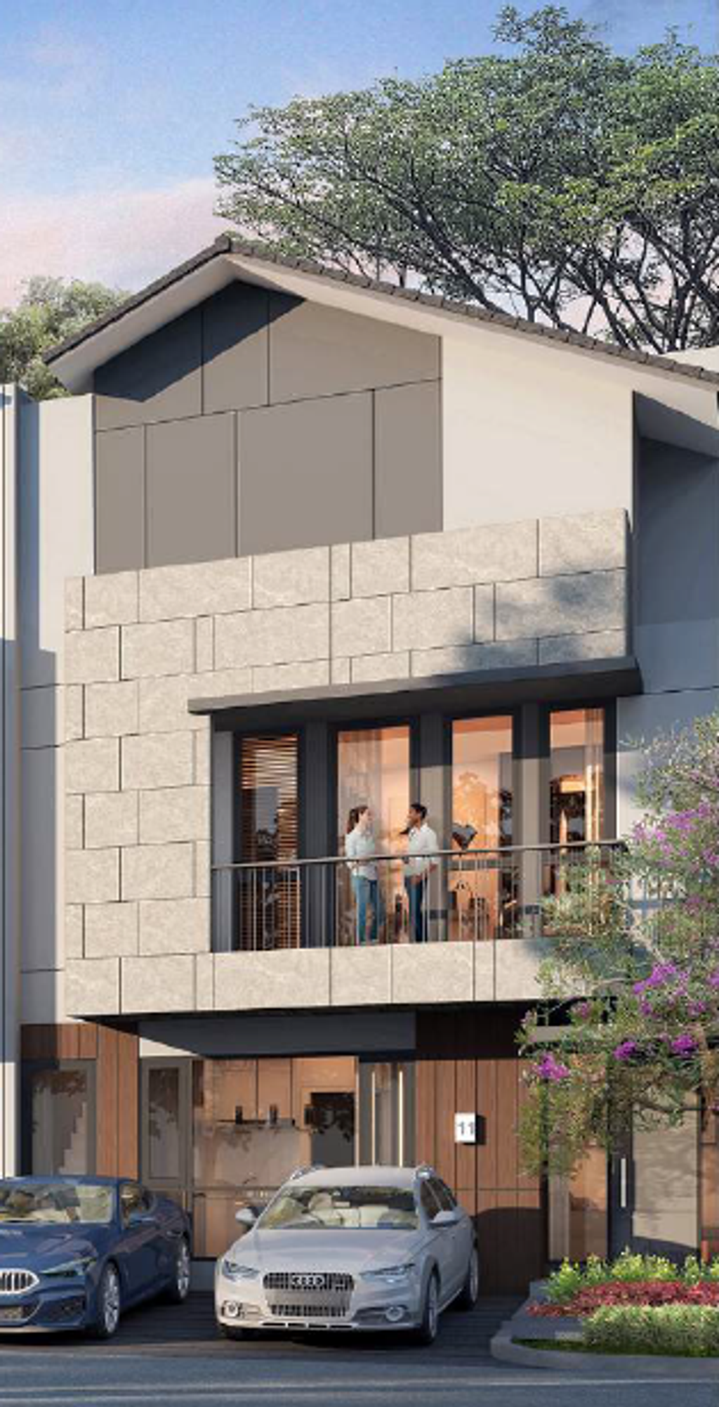 foto tampak rumah tipe Premium (8 x 12.5) perumahan SUMMARECON MUTIARA MAKASSAR CLUSTER TOPAZ 1