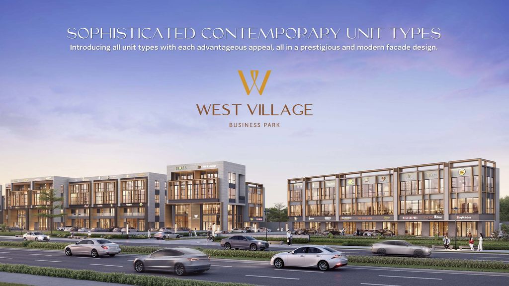 foto tampak rumah tipe West Village 2 - 5 x 12 perumahan West Village Business Park