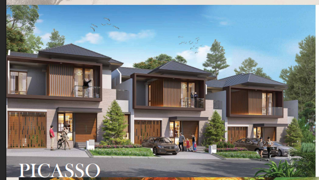 foto tampak rumah tipe PICASSO E.10/50 - RSF perumahan PERUMAHAN CITRA CITY SENTUL KAWASAN PREMIUM