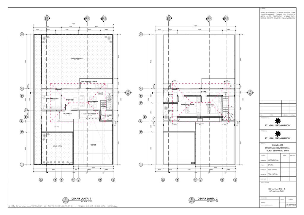 foto denah rumah tipe ALBA 80 perumahan BSB VILLAGE CLUSTER LOKKA