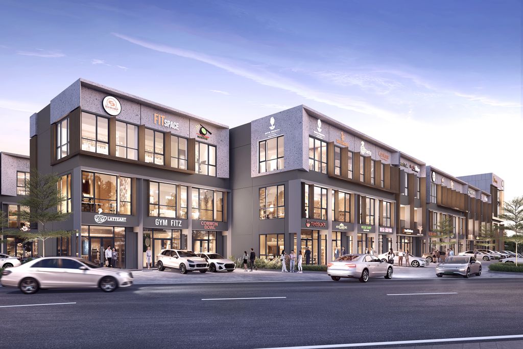 foto tampak rumah tipe West Village 1 - 4.5 x 13 perumahan West Village Business Park