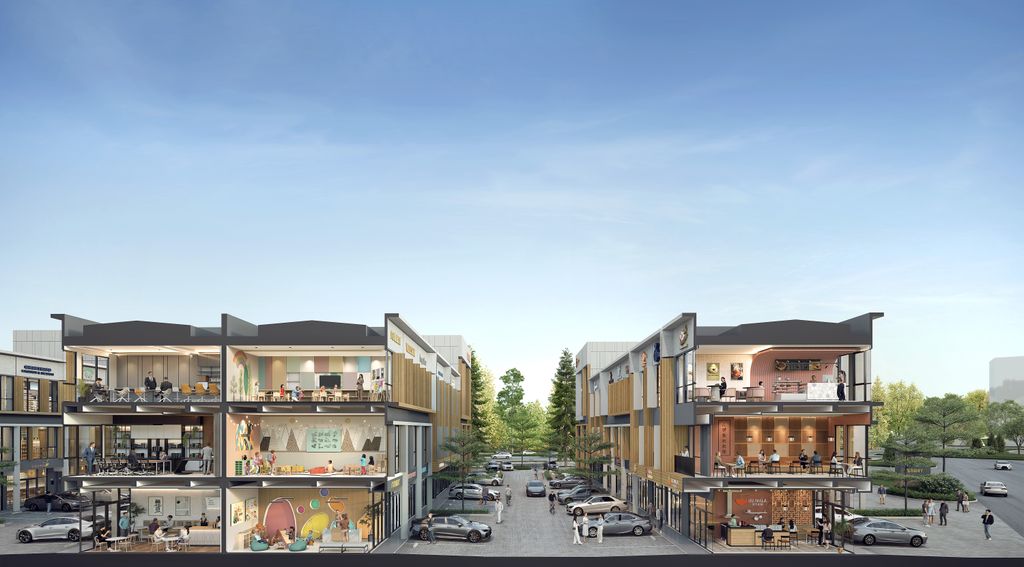 foto tampak rumah tipe West Village 1 - 4.5 x 14 perumahan West Village Business Park