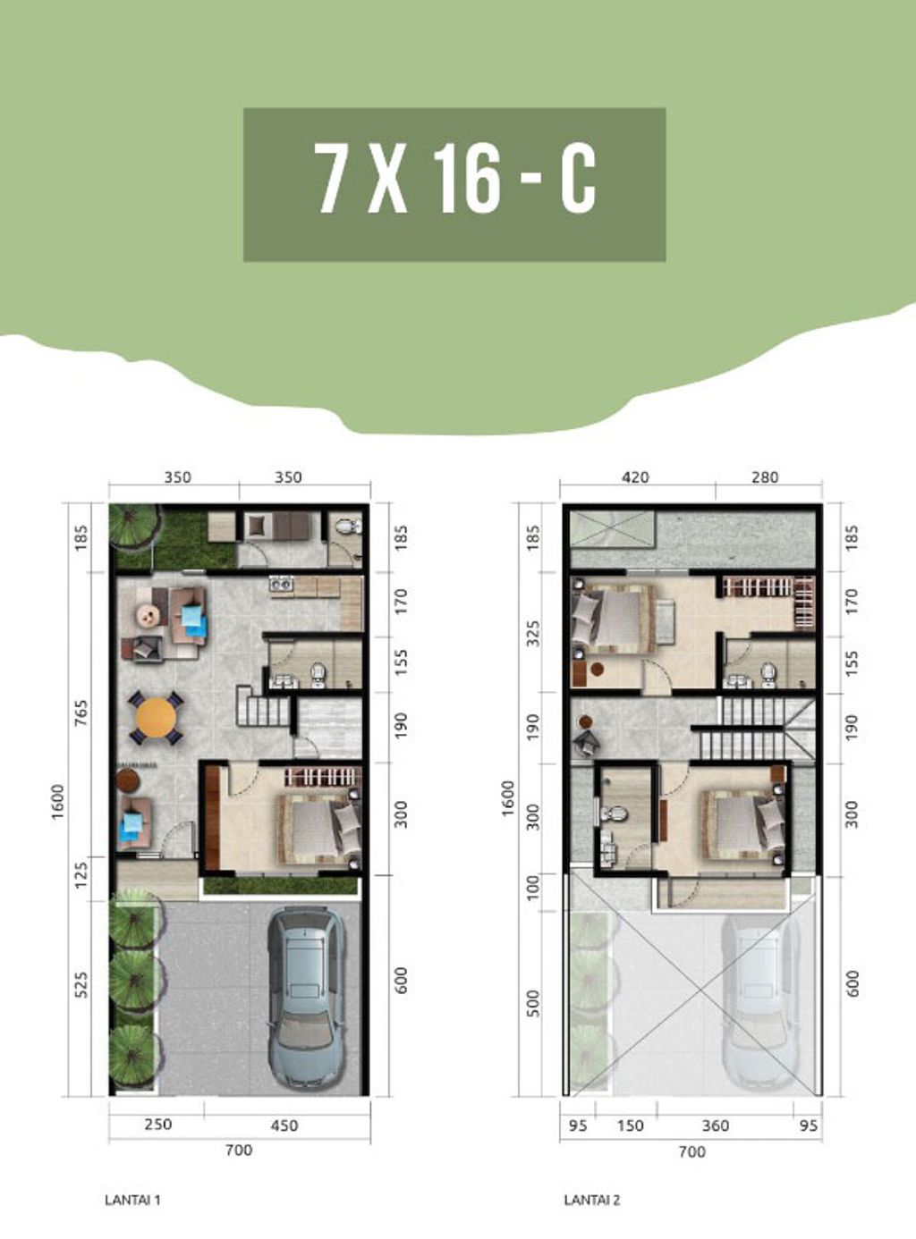foto denah rumah tipe 122/112 Alt. 3 perumahan Puri Galaxy