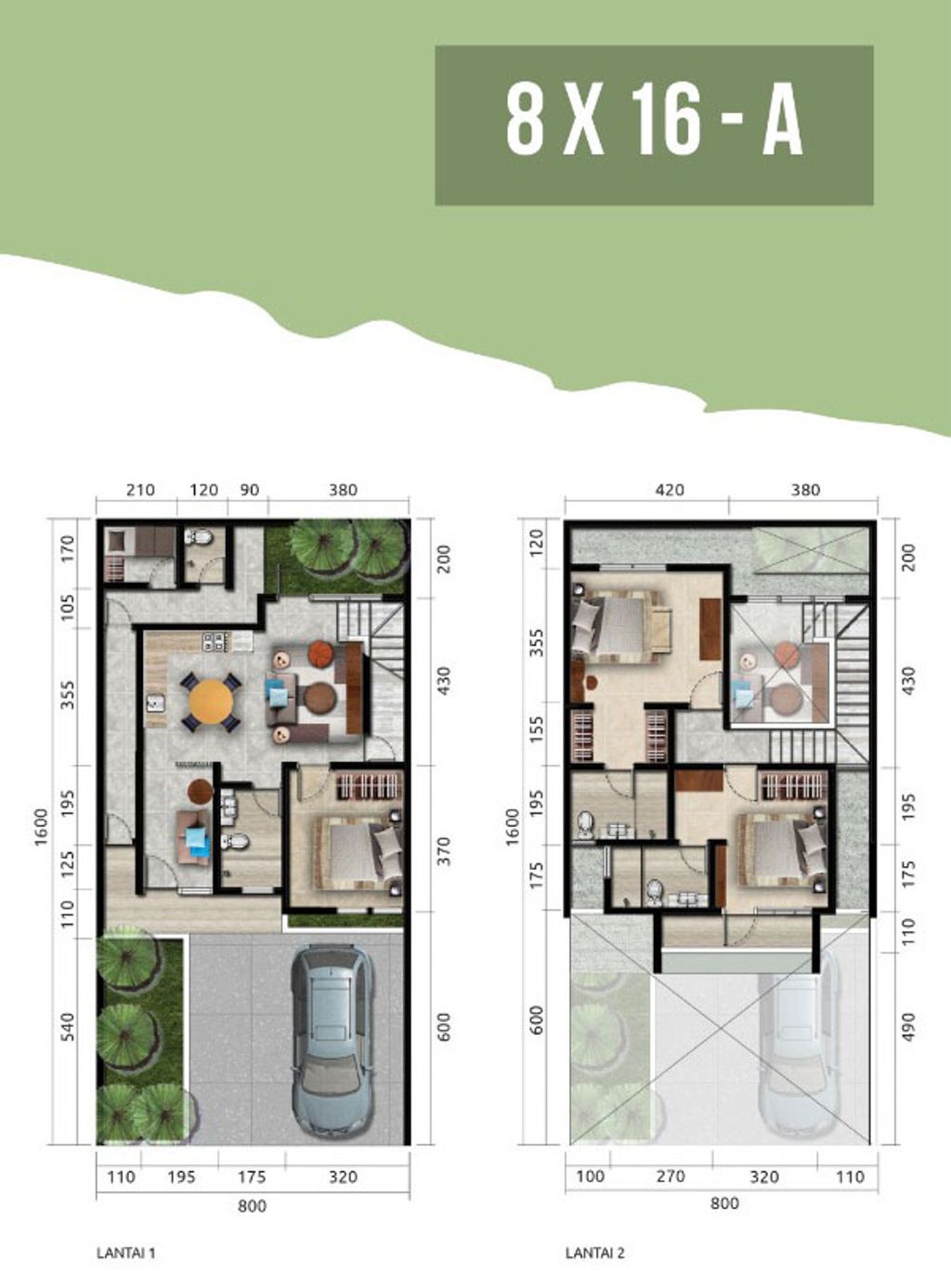 foto denah rumah tipe 133/128 Alt. 1 perumahan Puri Galaxy