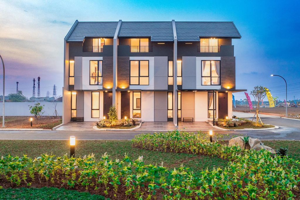 foto tampak rumah tipe Chelia 6x10 Luxury Hoek 2 perumahan CLUSTER CHELIA RESIDENCE
