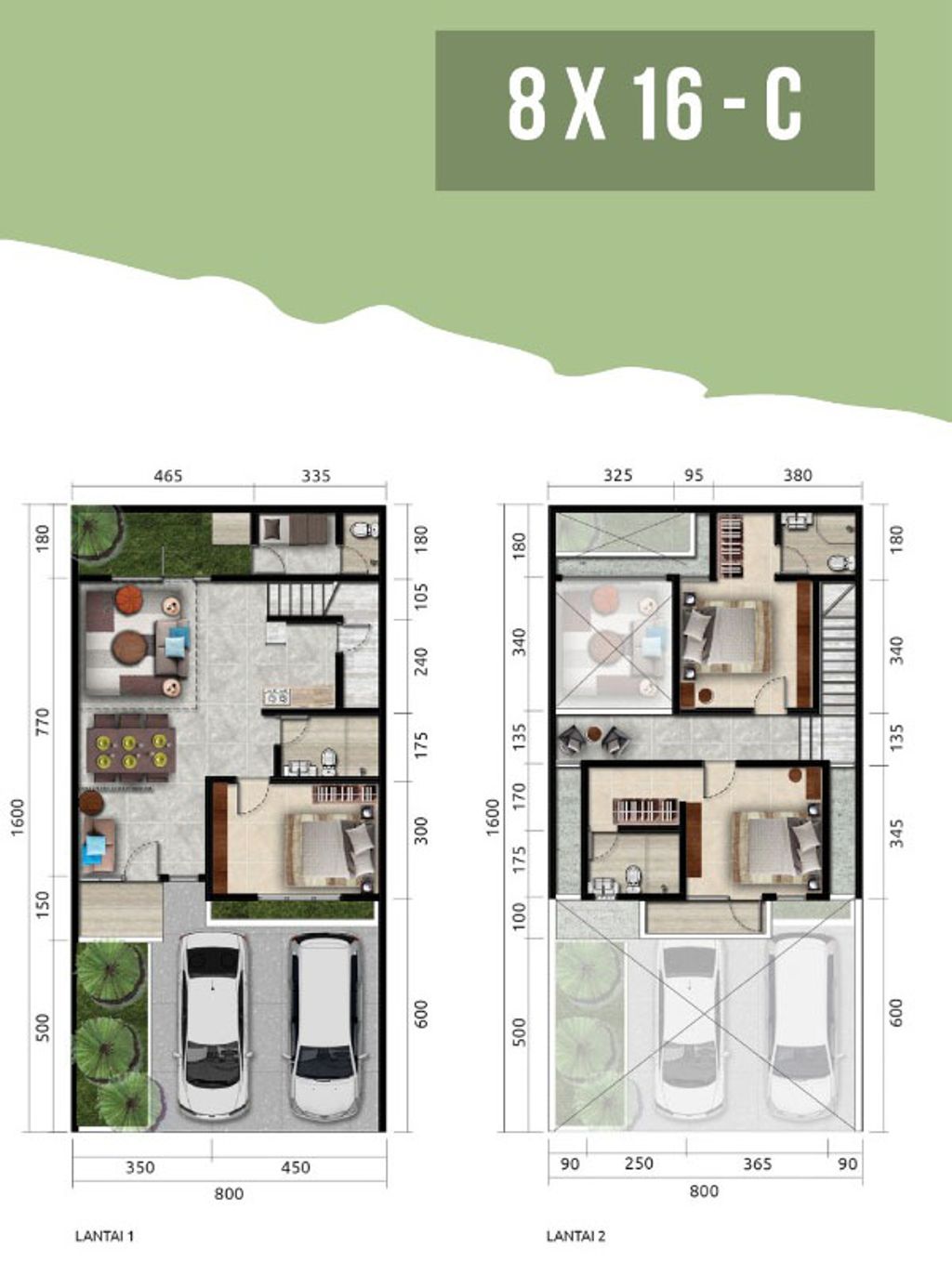 foto denah rumah tipe 134/128 Alt. 3 perumahan Puri Galaxy