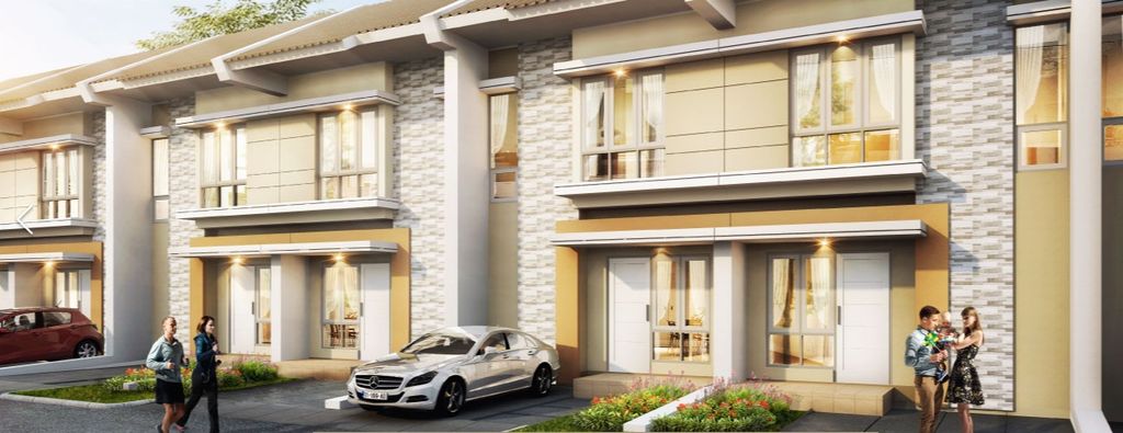 foto tampak rumah tipe ARBOR perumahan PARADISE SERPONG CITY BLOK P