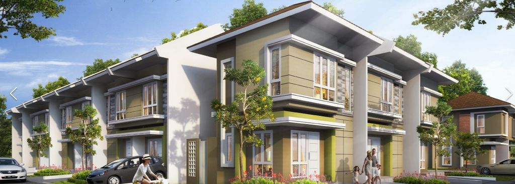 foto tampak rumah tipe SABA HOEK perumahan PARADISE SERPONG CITY BLOK P
