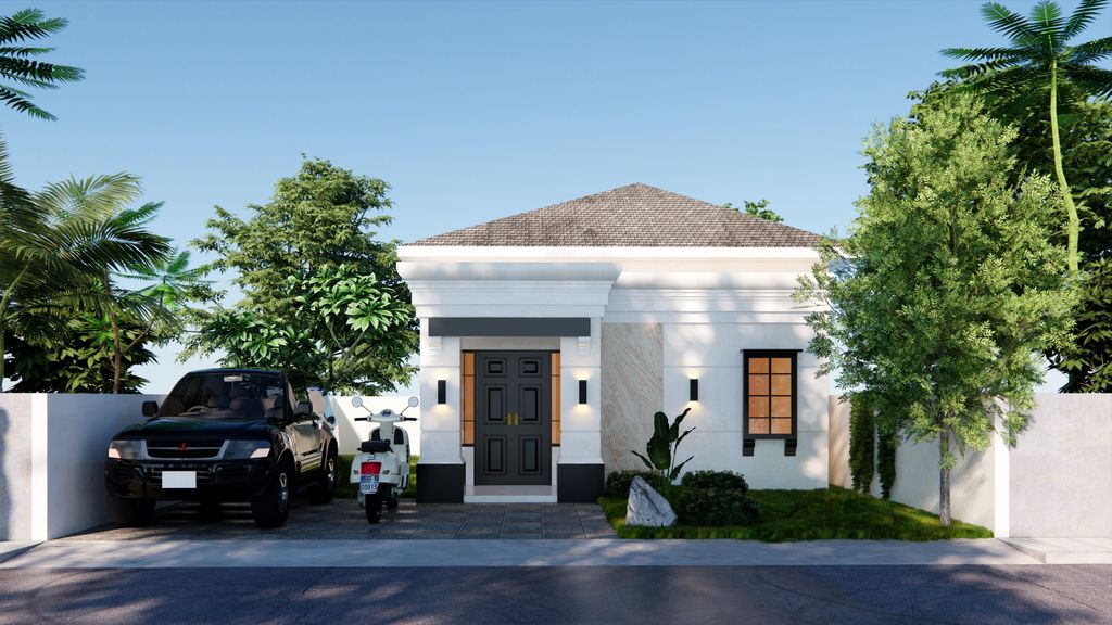 foto tampak rumah tipe Belvia perumahan BELVIA SINERGIA