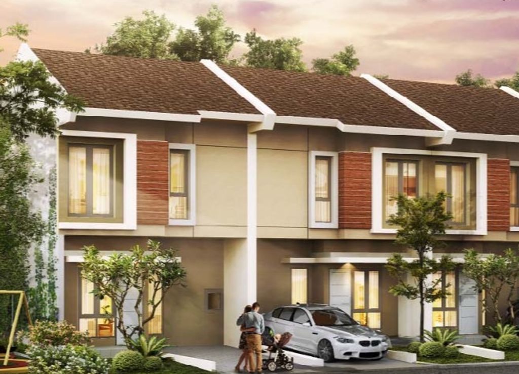 foto tampak rumah tipe FRESIA perumahan PARADISE SERPONG CITY BLOK J