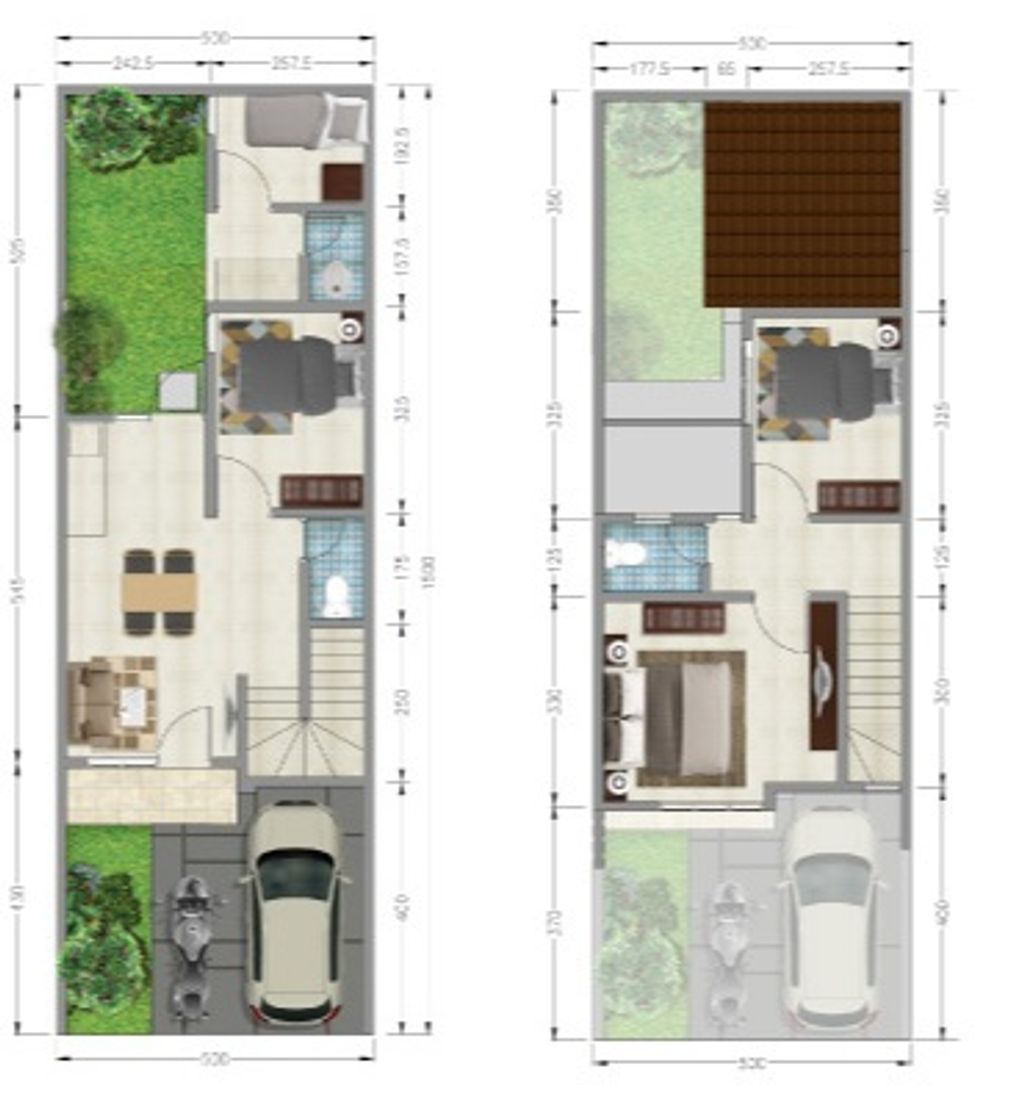 foto denah rumah tipe ARBOR perumahan PARADISE SERPONG CITY BLOK P